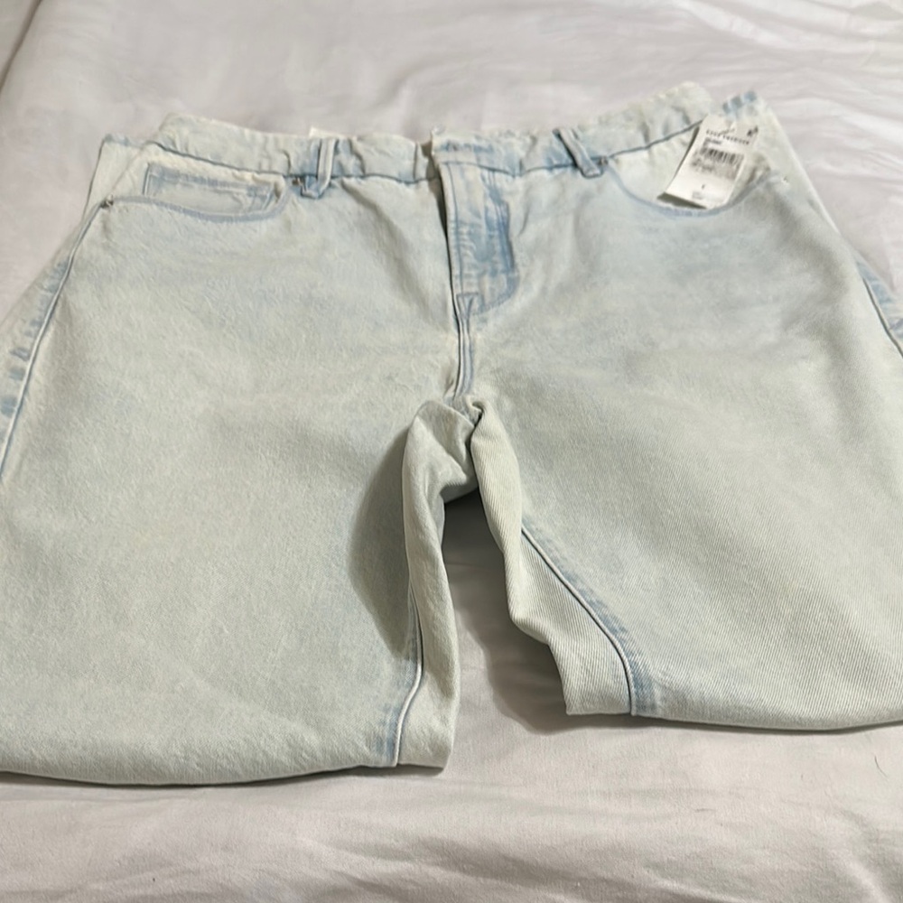Good American Light Blue Denim Shorts